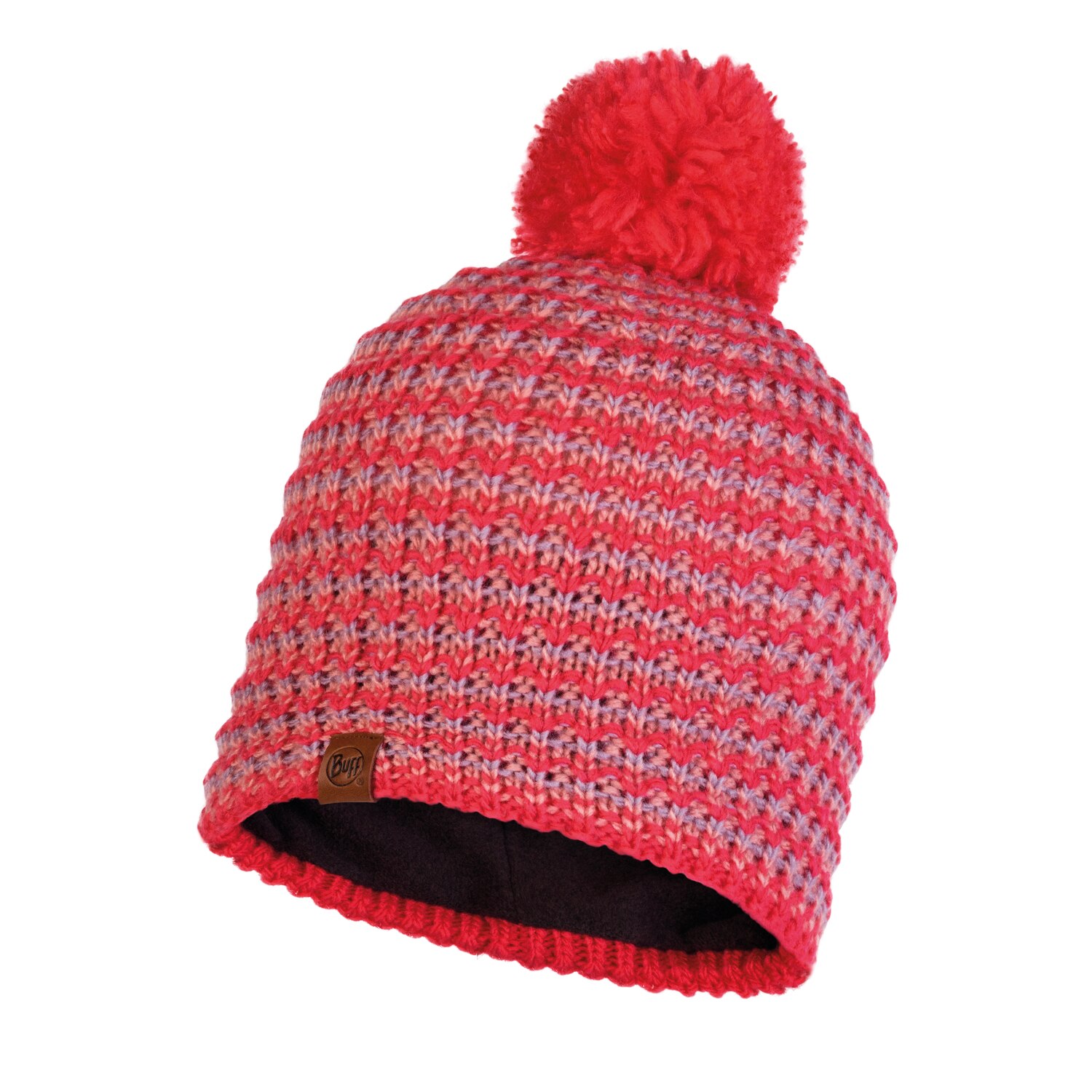 Caciula tricotata cu polar buff dana blossom red